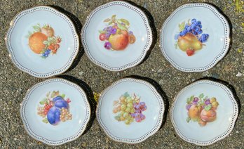 Vintage Set Of Schumann Arzberg Germany Porcelain Fruit Plates