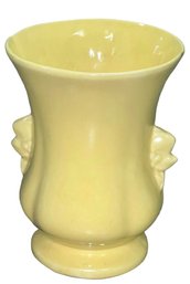Vintage Yellow Pottery Vase