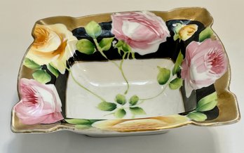 Decorative Hand Painted Vintage Porcelain Candy Bowl