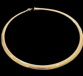 14kt Marked Yellow Gold Omega 17 Choker 37.6 GRAMS!! Necklace