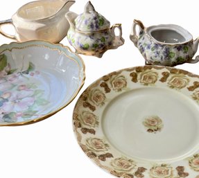 Miscellaneous Lot Of Porcelain Plates And Serving Pieces