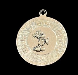 Vintage Walt Disney World Mickey Mouse Pendant Walk Disney Productions Sterling Silver