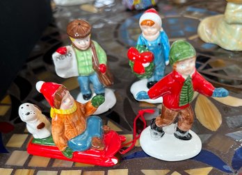 Set Of 4 Dept 56 Christmas Children Figurines