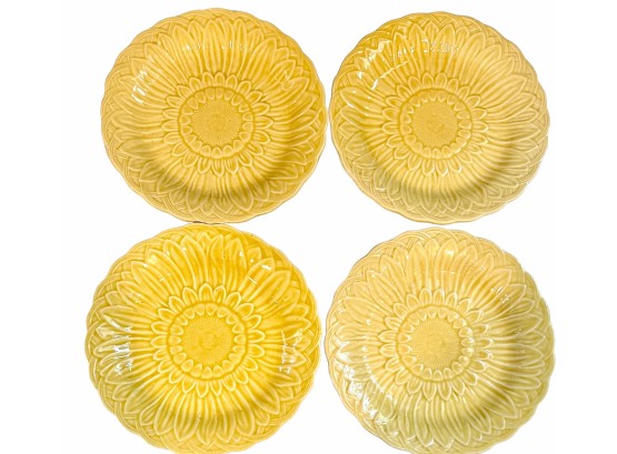 Yellow Tiffany And Co. Sunflower Plates