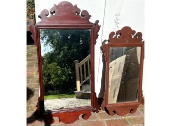 Pair Of Chippendale Mahogany Mirrors