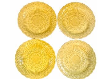 Yellow Tiffany And Co. Sunflower Plates