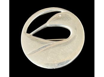 Kenneth Kantro Signed Sterling Silver Brooch Pin