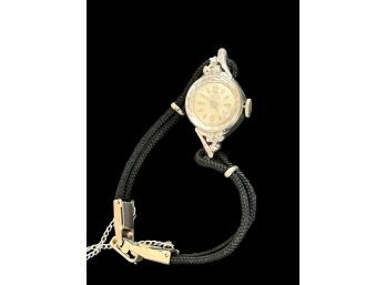Vintage Ladies Lucien Piccard White Gold Diamond Watch