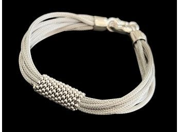 New Without Tag Dobbs Italy Twisted Multi Strand Mesh Bracelet 8'