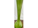 Beautiful Green 18' High Long Stem Flower Glass Vase