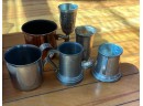 Miniature Lot Of Different Metal Mugs And Cups