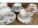 Vintage Grouping Of 5 Tea Cups And Saucers