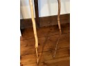 Pair Of Natural Carved Vintage Walking Sticks