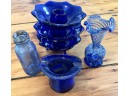 Vintage Lot Of Miscellaneous Colored Glass