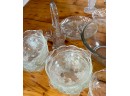 Lot Of Clear Glass Vases, Bowls, Serving Pieces