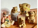 Collectible Lot Of Small Miniature Decorative Bear Figurines
