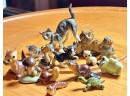 Vintage Collection Of Porcelain Miniature Animal Figurines