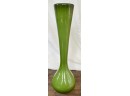 Beautiful Green 18' High Long Stem Flower Glass Vase