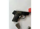Dick Tracy Cap Gun With Empty Boxes Includes Pair Of Metal Cap Bomb Grenade Toy