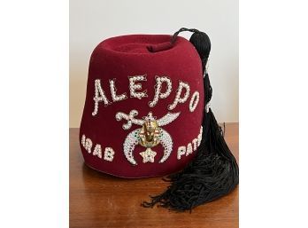 Vintage Shriners Aleppo Arab Patrol Hat