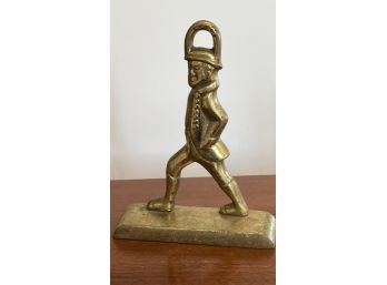 Vintage Cast Brass Hessen Soldier Door Stop