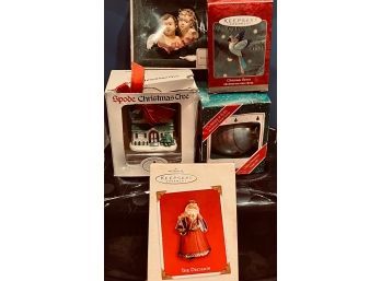 Collection Of Vintage Boxed Halmark Collectible Ornaments