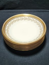 Set Of Six Cauldon Enlish Porcelain Dessert Bowls