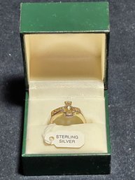 Celtic Sterling Silver Cross Ring With Original Box