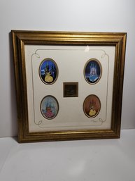 Limited Edition Framed Walt Disney Princess Pin Set 307/1937