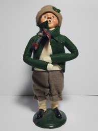 Byers Choice Caroler Doll (chips On Base)