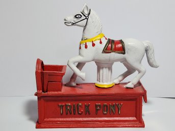 Cast Iron Trick Pony Mechanical Bank