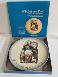 Limited Edition 1973 Schmidt Christmas Plate Is With Original Box