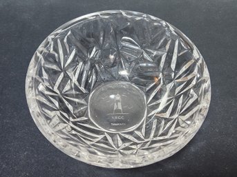 Acid Etched 6' Tiffany And Company Crystal Bowl