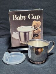 Leonard Silver Plated  Baby Cup With Sipper And Original Box