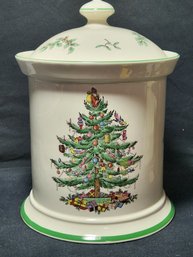 English Spide Christmas Tree Cookie Jar