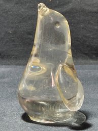 Hand Blown Crystal Penquin