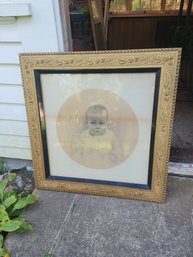 Victorian Ancestral Portrait Of Young Child