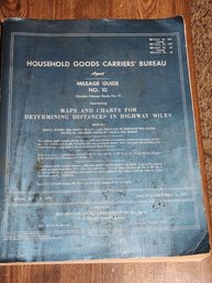 1973 Household Goods Carrier Bureau Agent Mileage Guide Number Ten