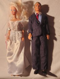 Ken And Barbie Bride And Groom Dolls