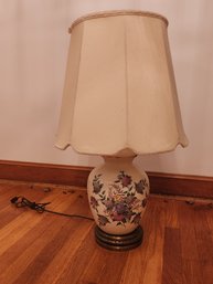 Porcelain Chintz Pattern Table Lamp