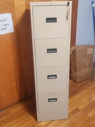Hon Metal Four Drawer Legal Size File Cabinet With Key