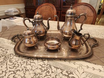 International Silver Company Six Piece Silver Plated 'Georgian Court'Tea And Coffee Service