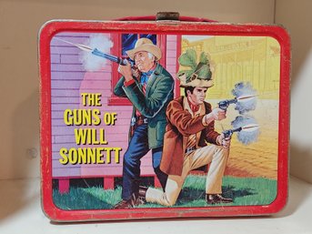 Guns Of Will Sonnett Tin Lithographed Lunch Box