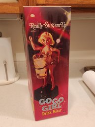 Battery Operated Go Go Girl Drink Mixer Mint In Box