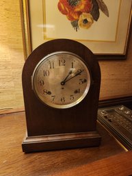 Antique Mahogany Beehive Clock