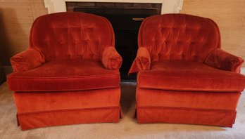Pair Pearson Custom Upholstered Livingroom Chairs