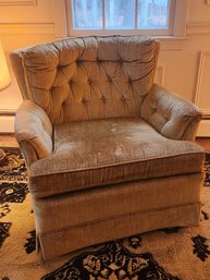 Tufted Upholstered Arm Chair