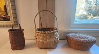 Lot Of Three Baskets