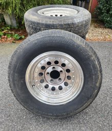 4 Aluminum Tire Rims With Courser HTR Tires