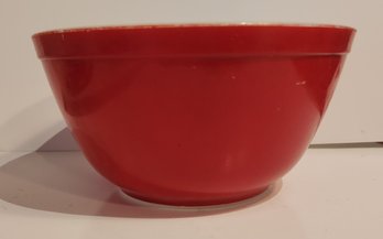 Red Pyrex Mixing Bowl